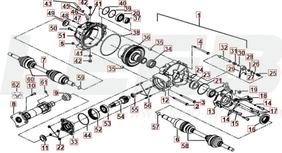 Differenzial hinten Differenzial hinten