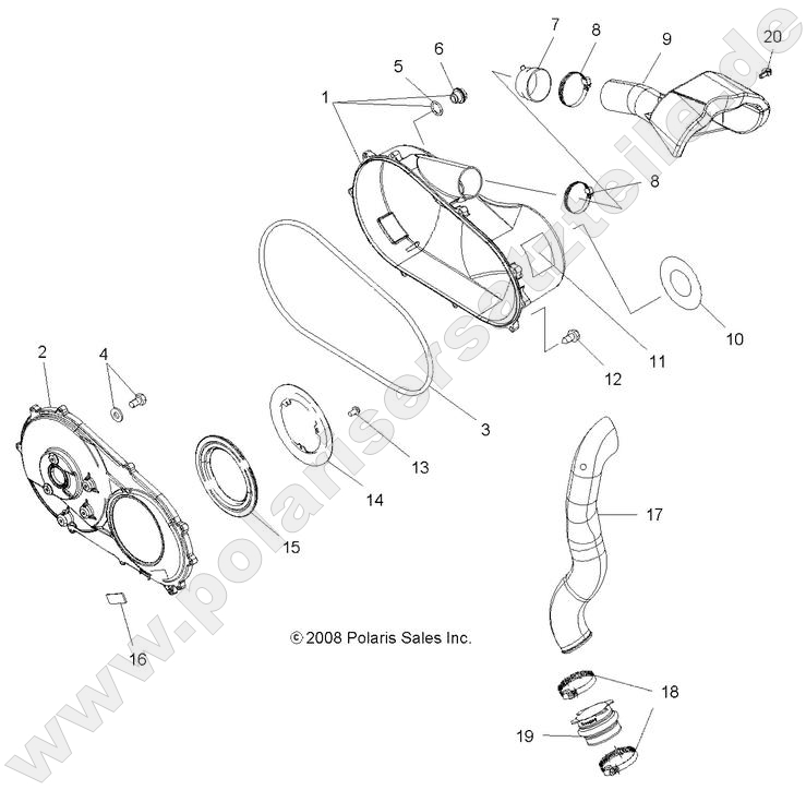 BODY, CLUTCH COVER and DUCTING BODY, CLUTCH COVER and DUCTING