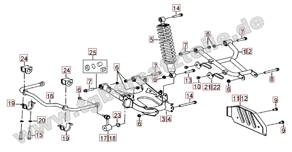 Federbein hinten Federbein hinten