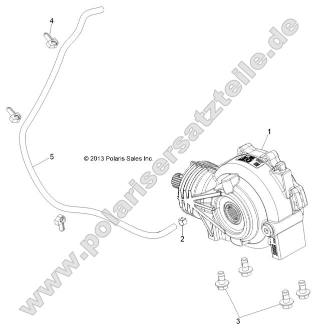 Drive Train, Front Gearcase Mounting Drive Train, Front Gearcase Mounting