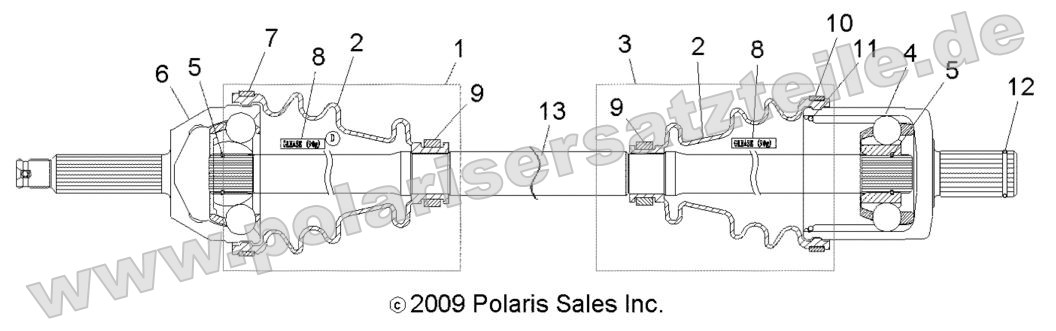 Drive Train, Front Drive Shaft