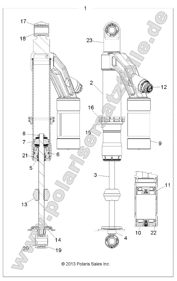 Suspension, Shock, Rear Suspension, Shock, Rear