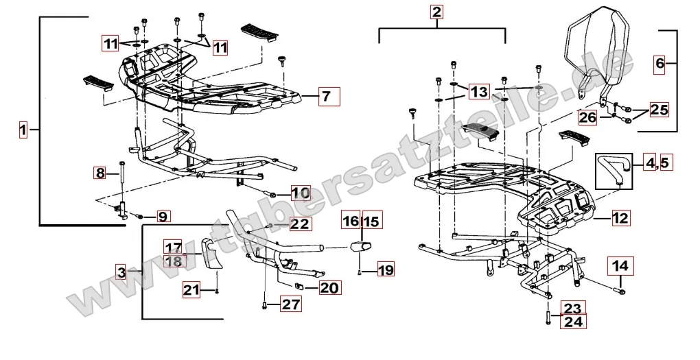 Gepäckträger Plastik Gepäckträger Plastik