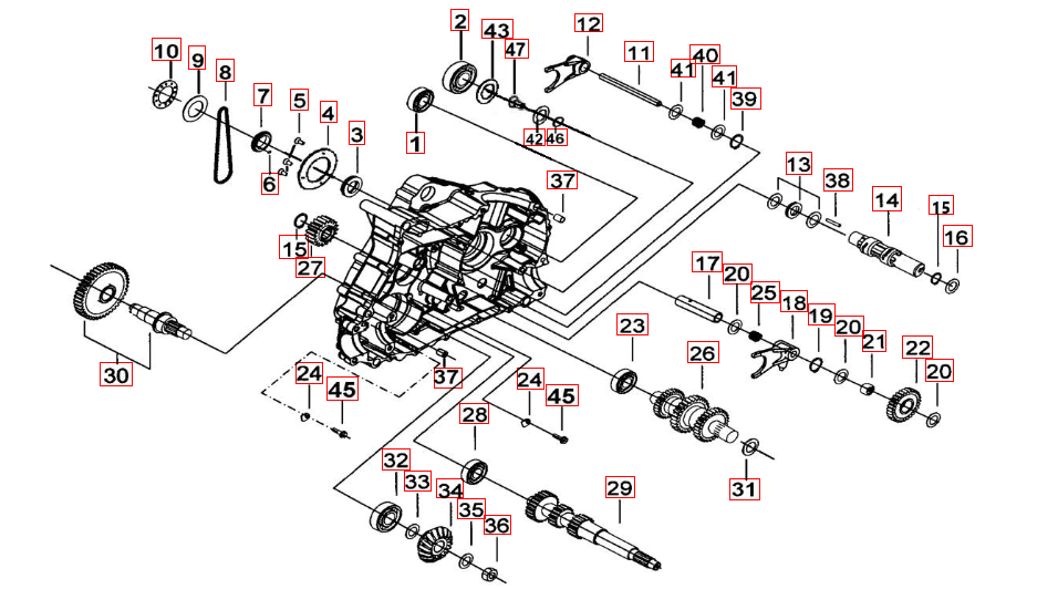 Motorgehäuse links 2