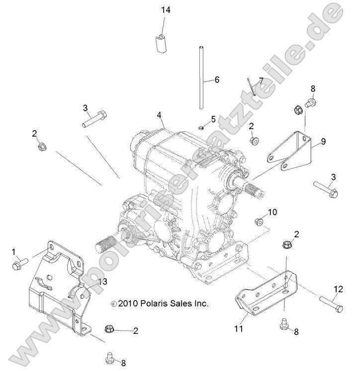 Drive Train, Main Gearcase Mounting