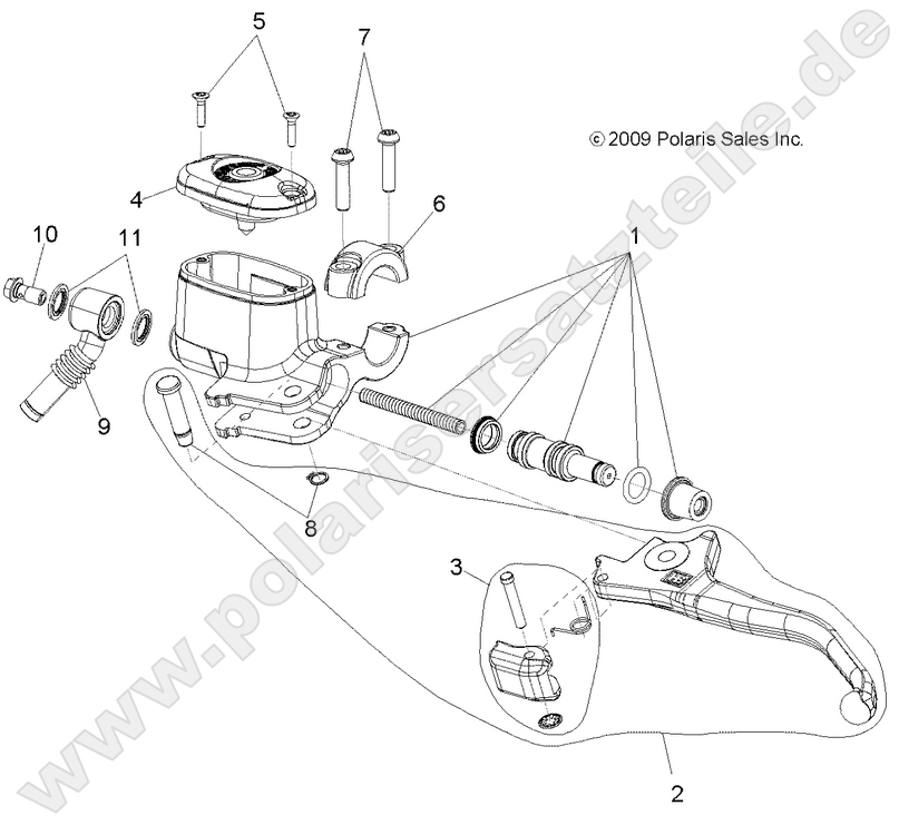 BRAKES, FRONT BRAKE LEVER and MASTER CYLINDER