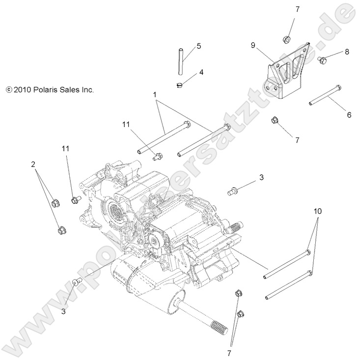 DRIVE TRAIN, MAIN GEARCASE MOUNTING DRIVE TRAIN, MAIN GEARCASE MOUNTING