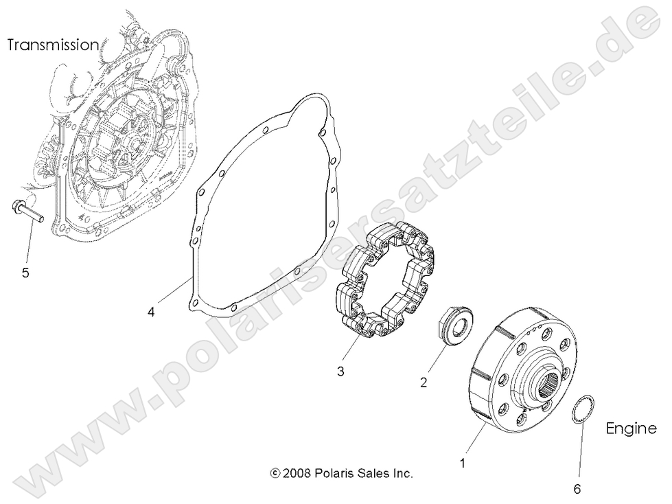 DRIVE TRAIN, DRIVE COUPLER (Built 3/01/11 and Before) DRIVE TRAIN, DRIVE COUPLER (Built 3/01/11 and Before)