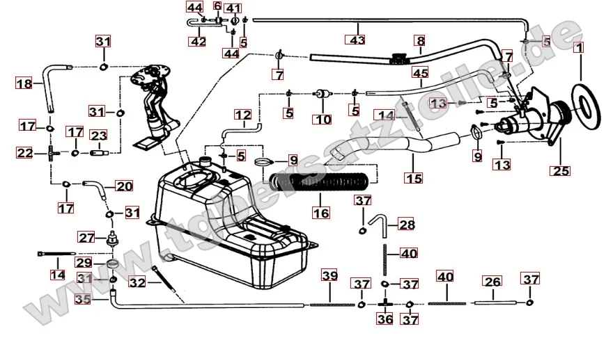 Benzintank - Benzinpumpe Benzintank - Benzinpumpe