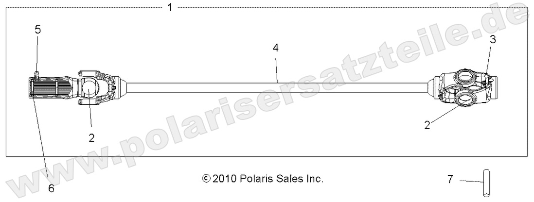 DRIVE TRAIN, FRONT PROP SHAFT DRIVE TRAIN, FRONT PROP SHAFT