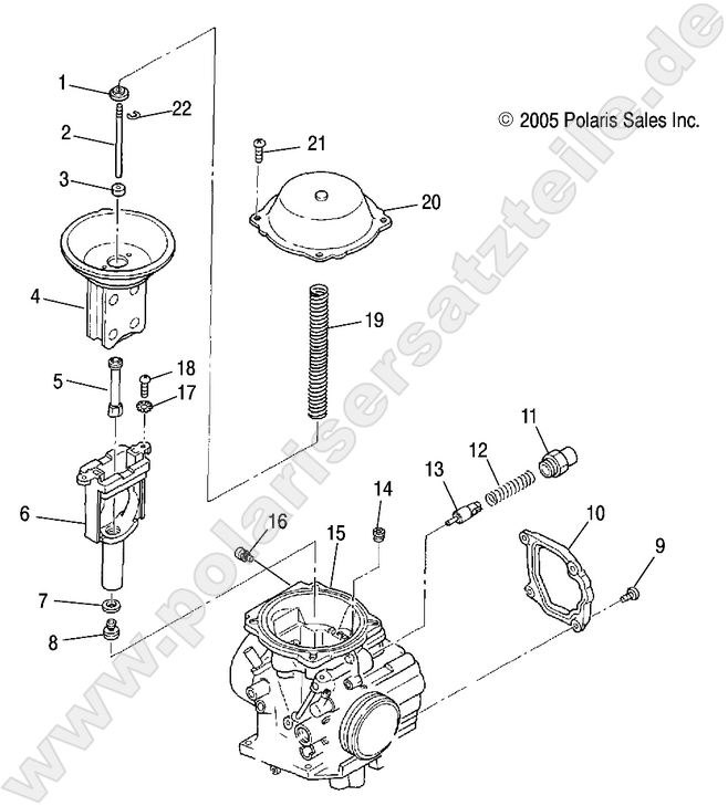 ENGINE, CARBURETOR, UPPER