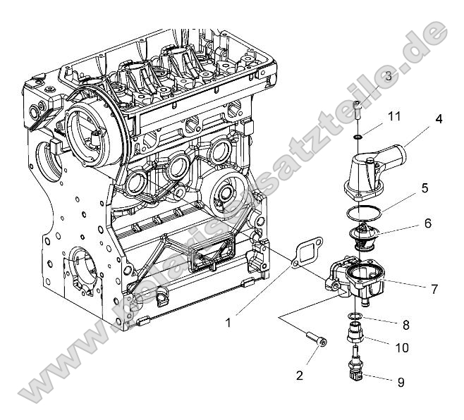 Engine, Thermostat Asm.