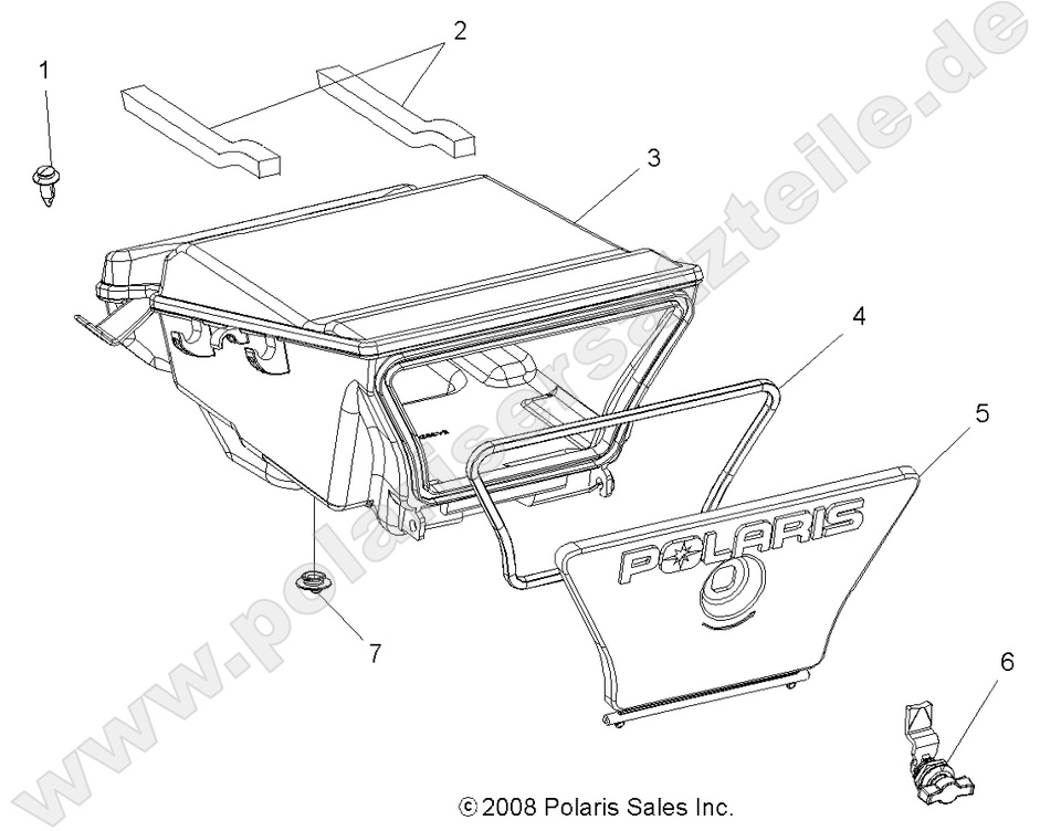 BODY, REAR STORAGE BOX BODY, REAR STORAGE BOX
