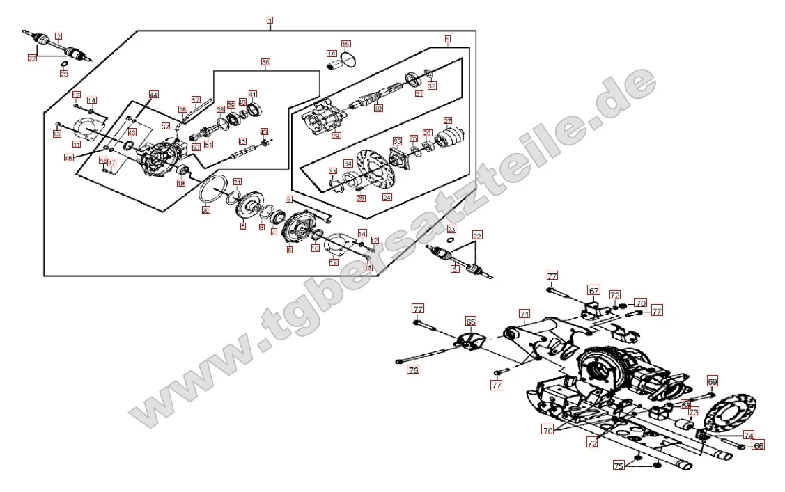 Differenzial hinten - Dämpfungselement