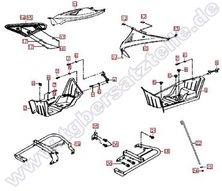Seitenverkl.-Fußstütze