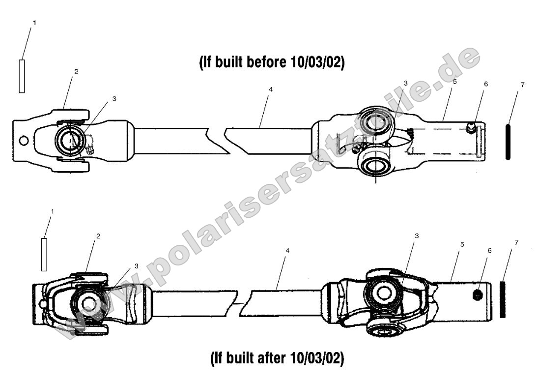 Front Prop Shaft Front Prop Shaft