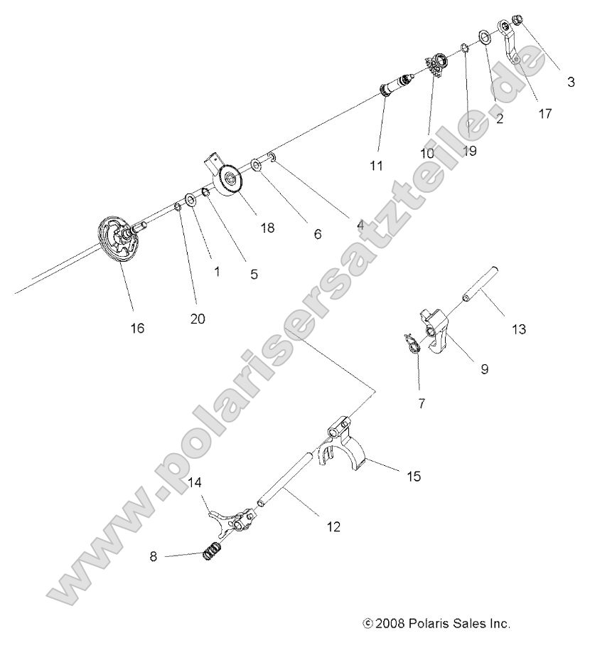 Drive Train, Main Gearcase Shift Forks Drive Train, Main Gearcase Shift Forks