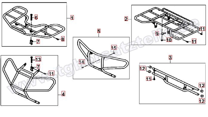 Gepäckträger vo. und hi.