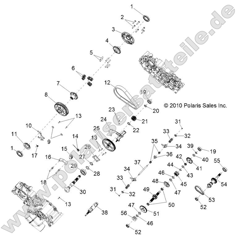Drive Train, Main Gearcase internal