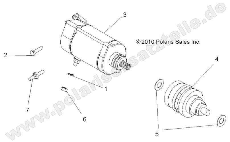 ENGINE, STARTING MOTOR