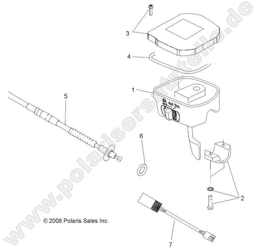 STEERING, CONTROLS, THROTTLE ASM. and CABLE STEERING, CONTROLS, THROTTLE ASM. and CABLE