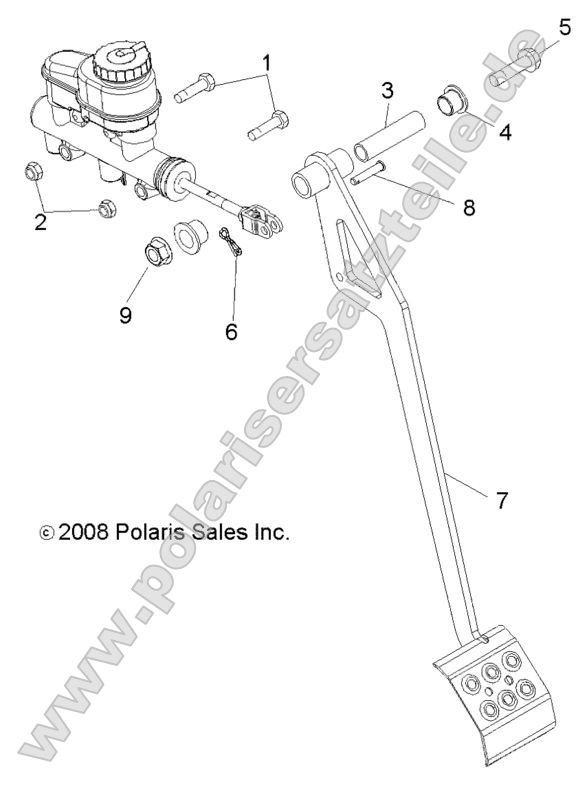 Brakes, Pedal and Master Cylinder Mounting