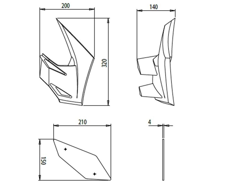 Puig_Naked_Side_Downforce_Spoiler___schwarz___Kawasaki_Z900_20284N_Abmessung Puig Naked Side Downforce Spoiler - schwarz - Kawasaki Z900 /SE 2017-23