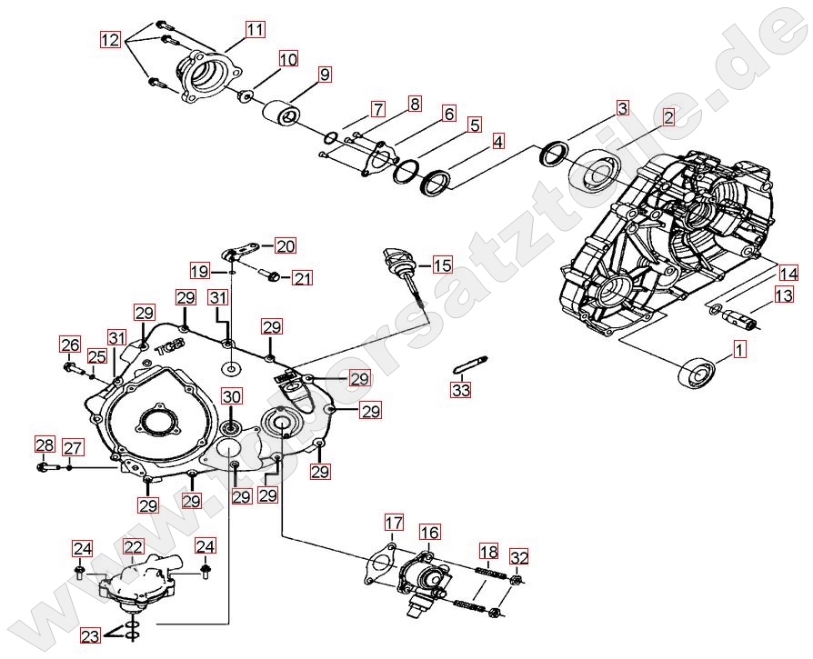 Wasserpumpe - Tachoantrieb