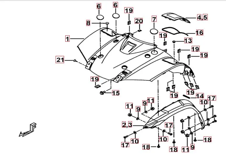 Frontverkleidung Frontverkleidung