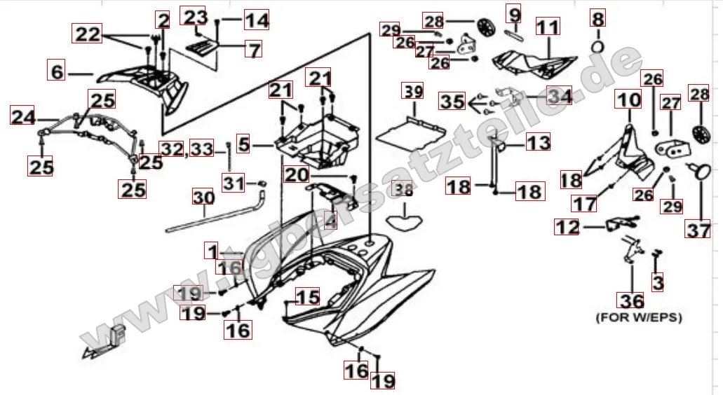 Heckverkleidung mattschwarz Heckverkleidung mattschwarz