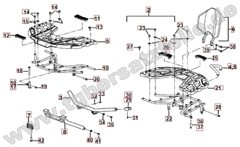 Gepäckträger plastik