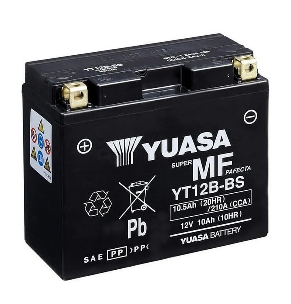 Yuasa_YT12B_BS_AGM_Batterie_12V_10AH___Einbaufertig_YT12_B4 Yuasa YT12B-BS AGM Batterie 12V 10AH - Einbaufertig (YT12-B4)