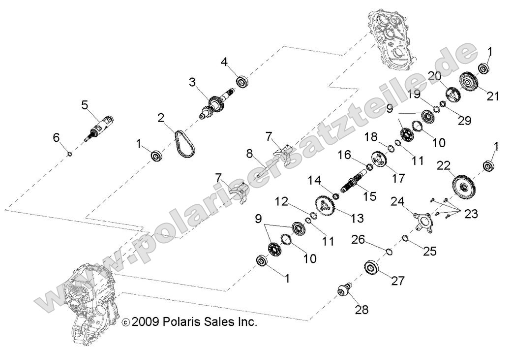 Drive Train, Main Gearcase internal