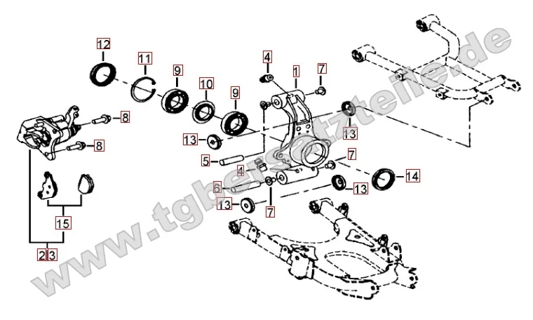 Hinterradachse Hinterradachse