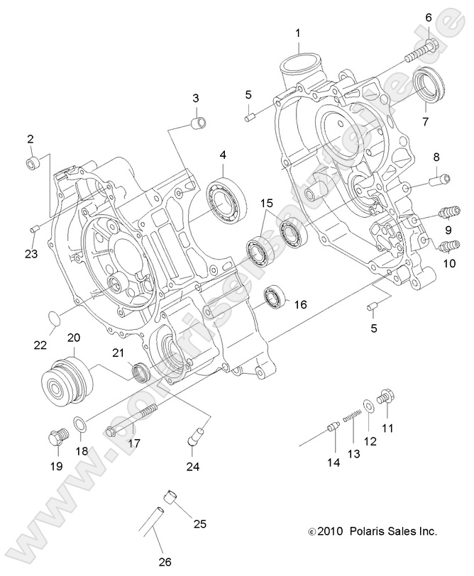 ENGINE, CRANKCASE