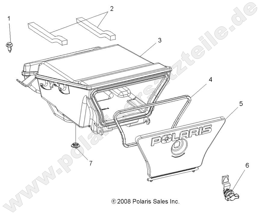 BODY, REAR STORAGE BOX BODY, REAR STORAGE BOX