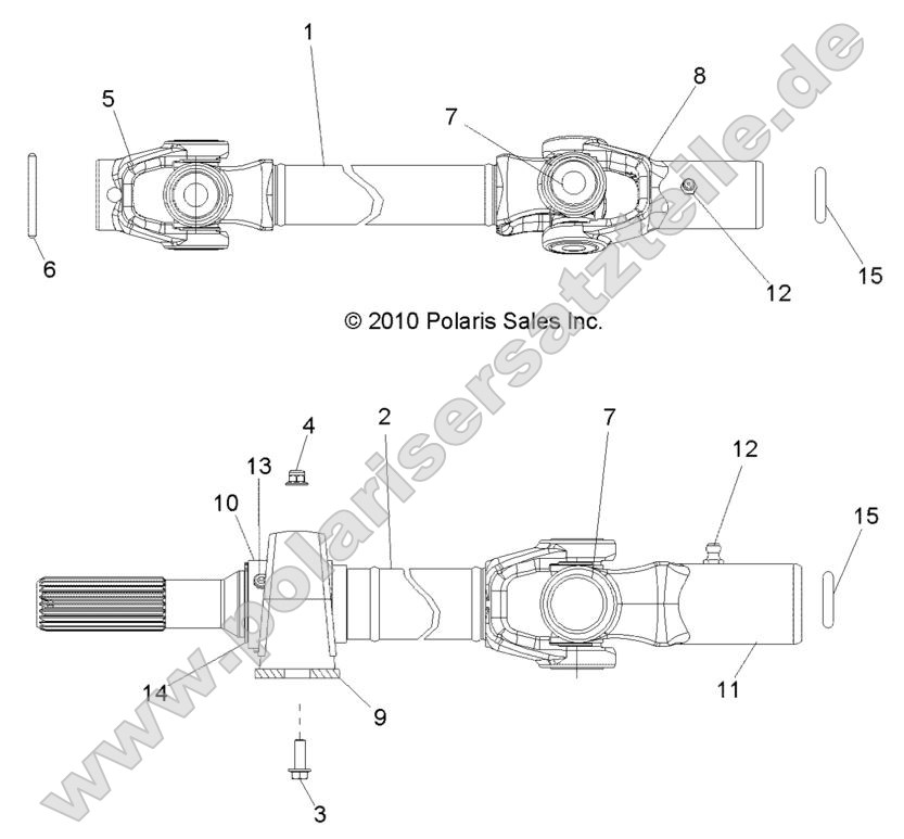 Drive Train, Front Prop Shaft