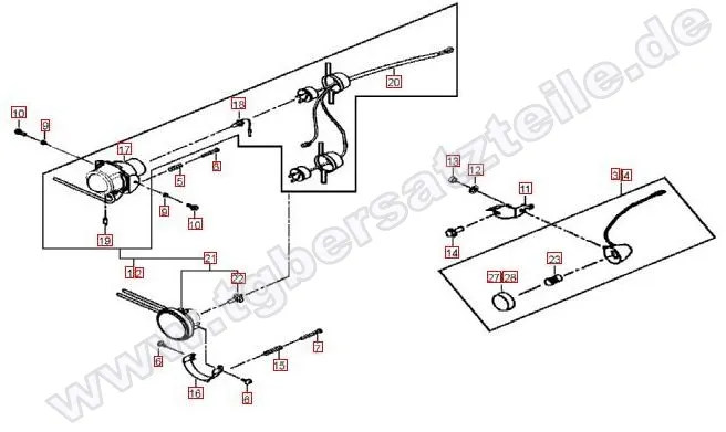 Scheinwerfer-Blinker vorne Scheinwerfer-Blinker vorne