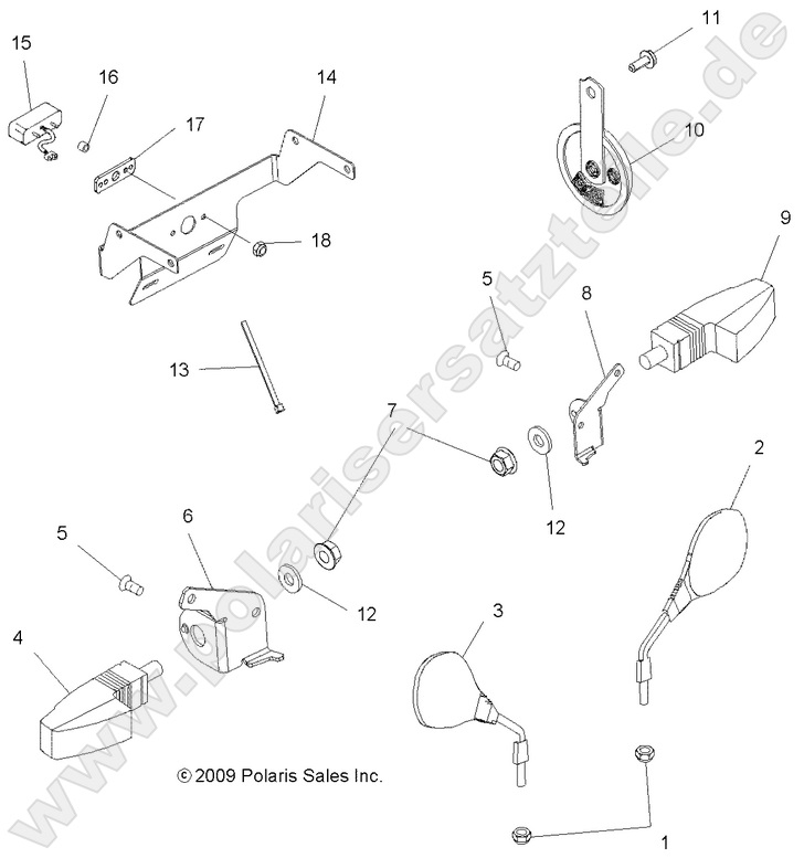ELECTRICAL, TURN SIGNALS/MIRRORS/HORN