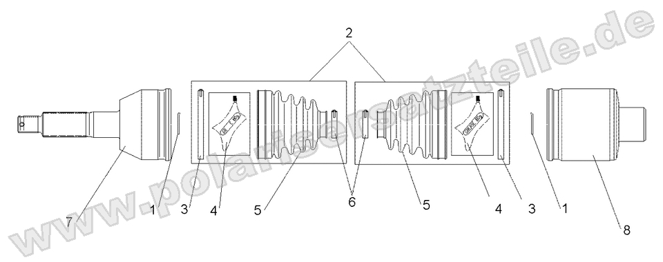 Driveshaft, Mid Driveshaft, Mid