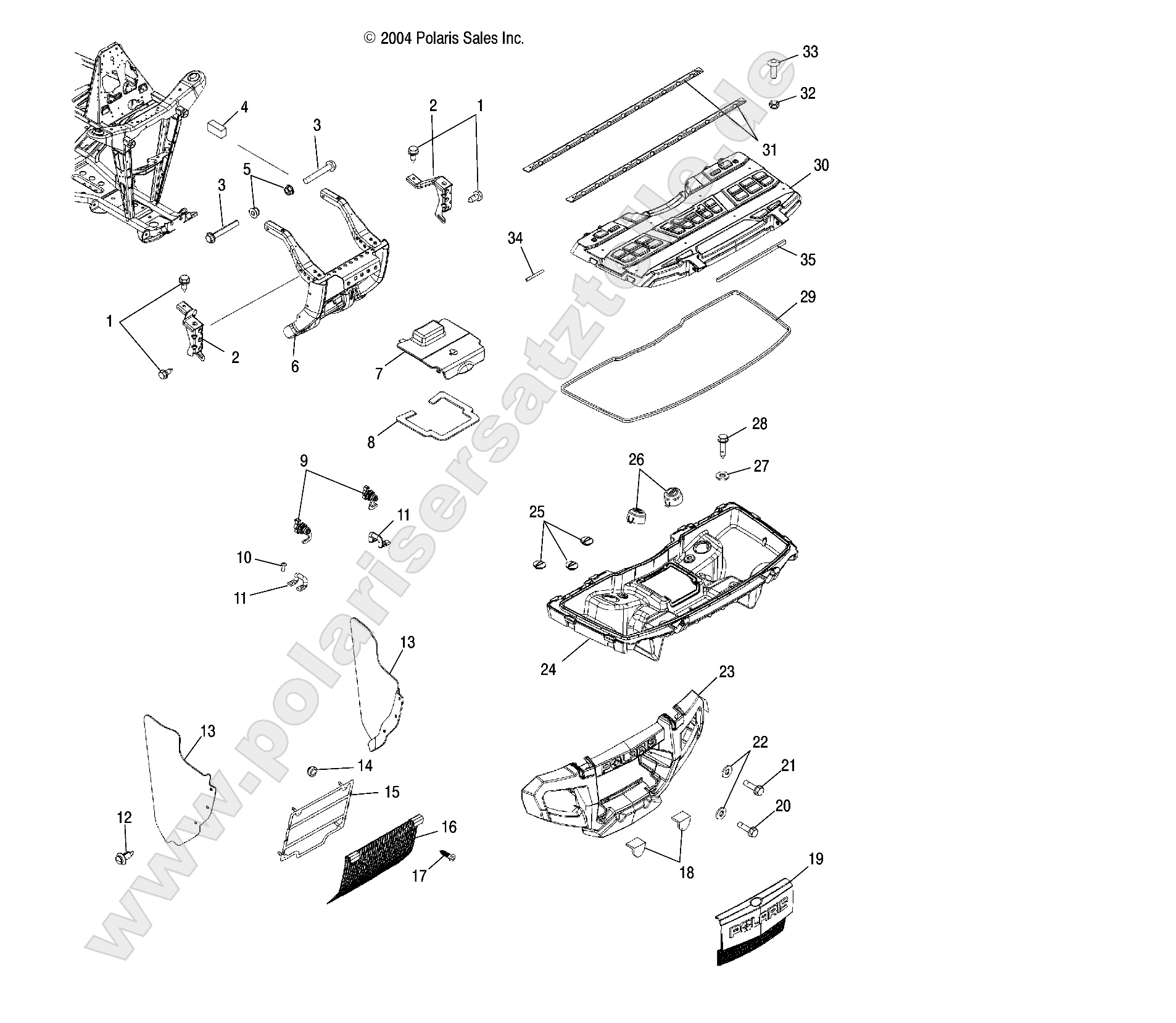 FRONT STORAGE and BUMPER MOUNTING
