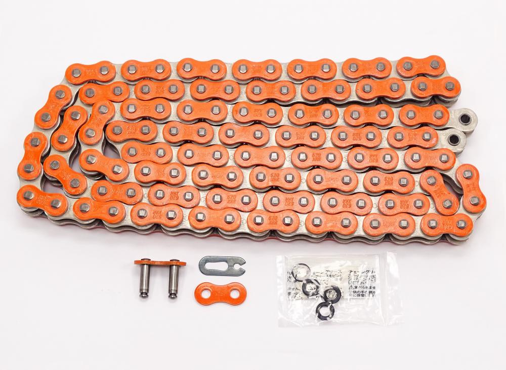 AFAM Kette XRR-O 520 XS-Ring orange - 120 Glieder - Clip Schloß - Enduro
