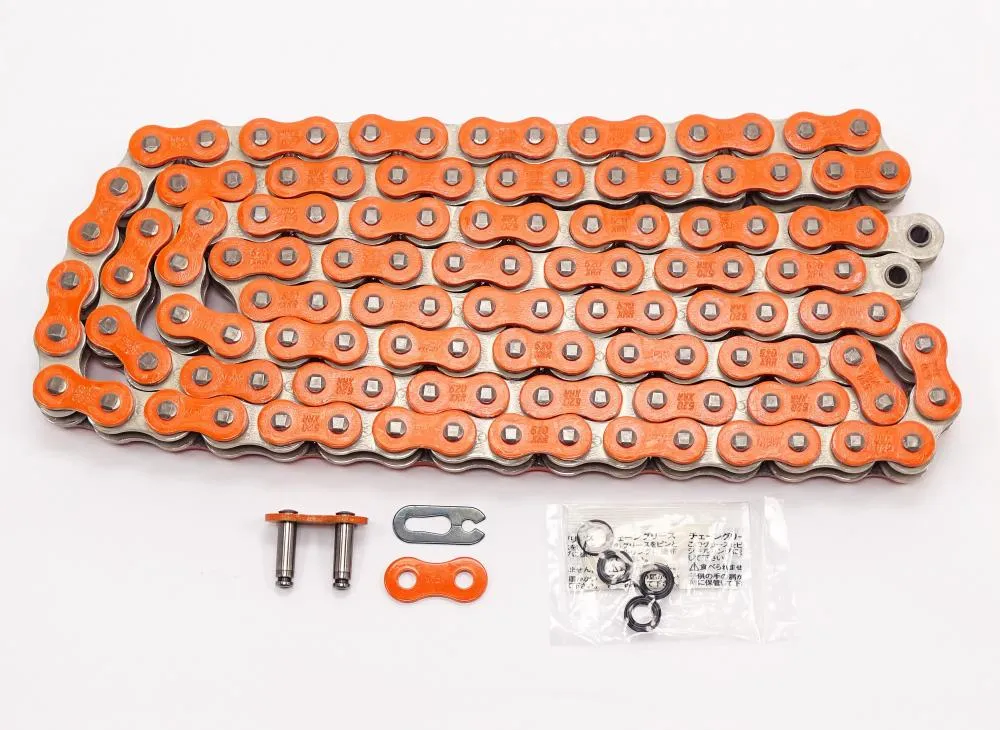 AFAM Kette XRR-O 520 XS-Ring orange - 120 Glieder - Clip Schloß - Enduro