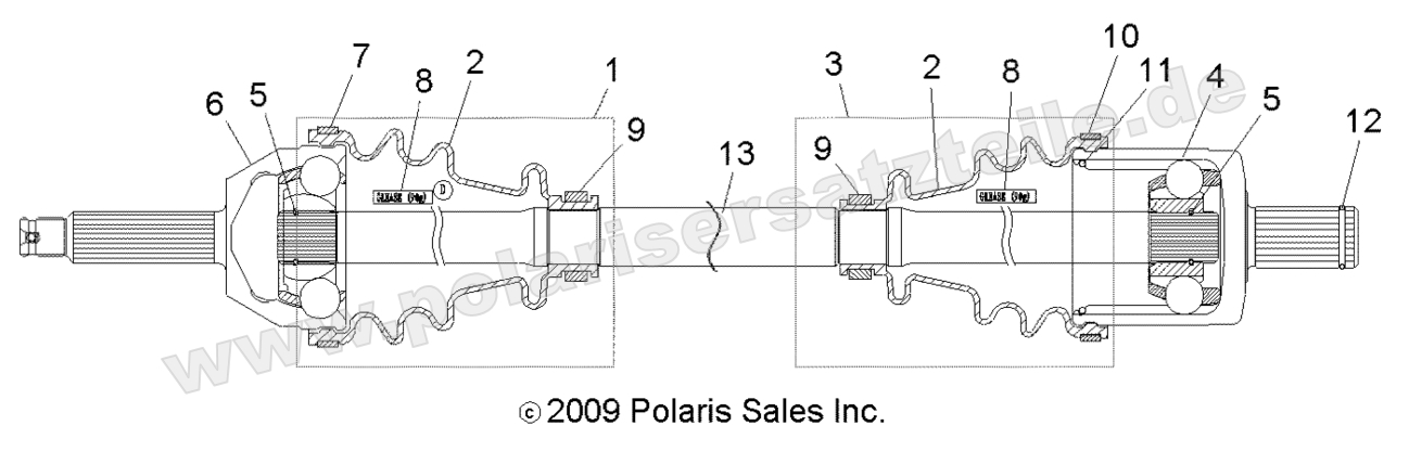 Drive Train, Front Drive Shaft