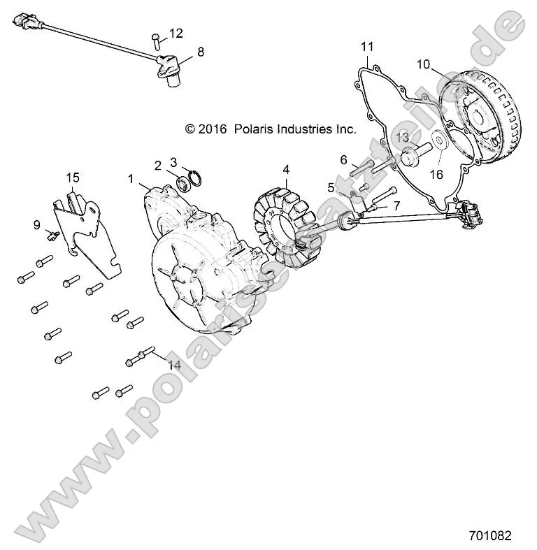 Engine, Stator and Flywheel Engine, Stator and Flywheel