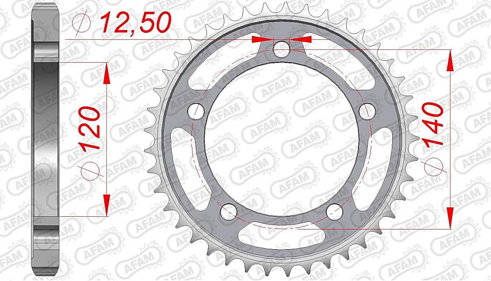 AFAM Kettensatz Stahl 530 XHR2-G 18x41 - Suzuki GSX 1400 2001-07