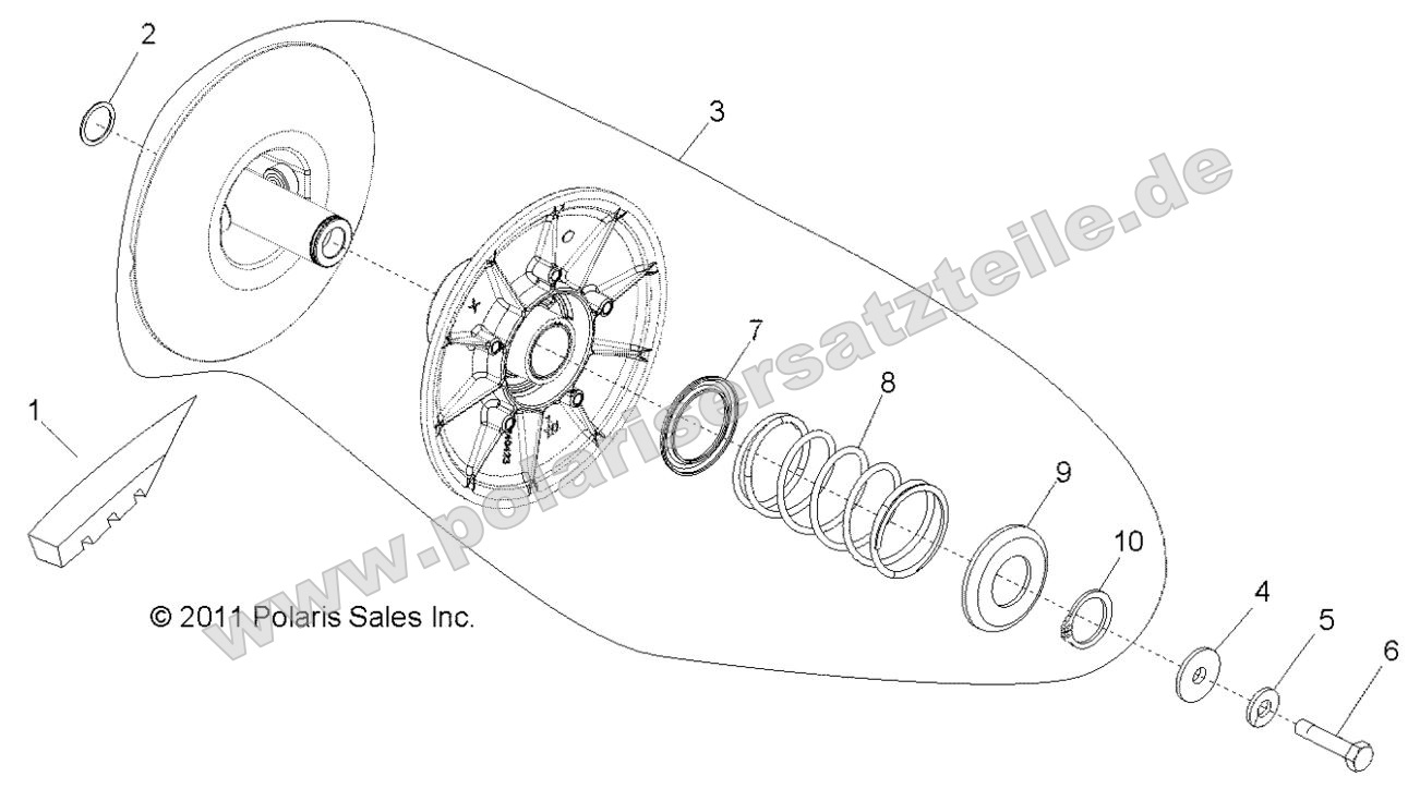 Drive Train, Secondary Clutch