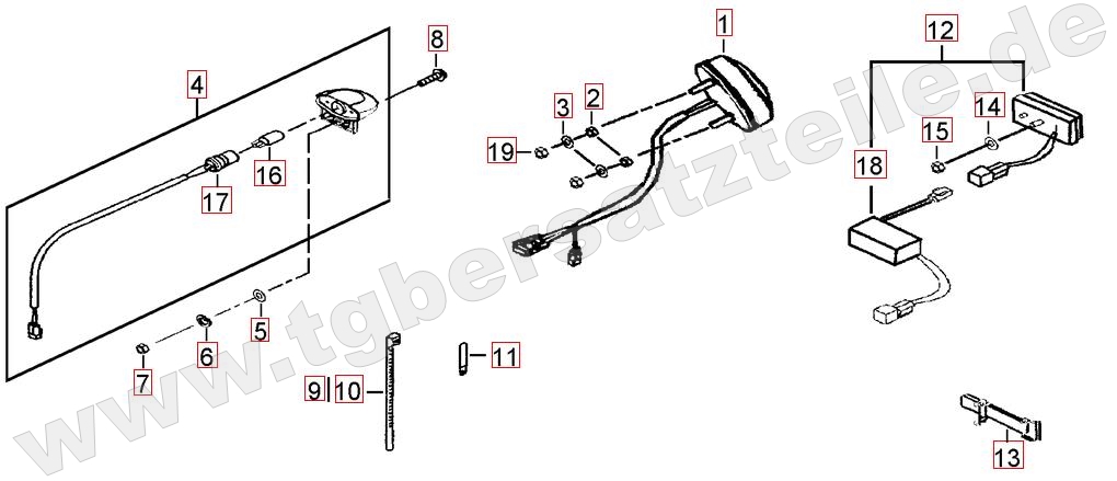 Rücklicht - Blinker hinten