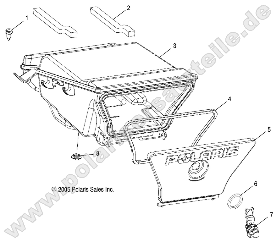 STORAGE BOX, REAR STORAGE BOX, REAR