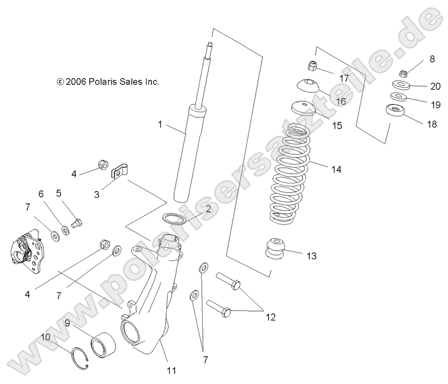 SUSPENSION, STRUT, FRONT SUSPENSION, STRUT, FRONT